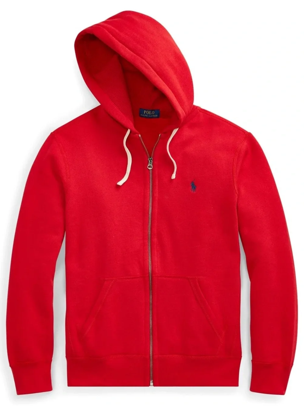 Polo Ralph Lauren Red Zip-Up Hooded Sweatshirt